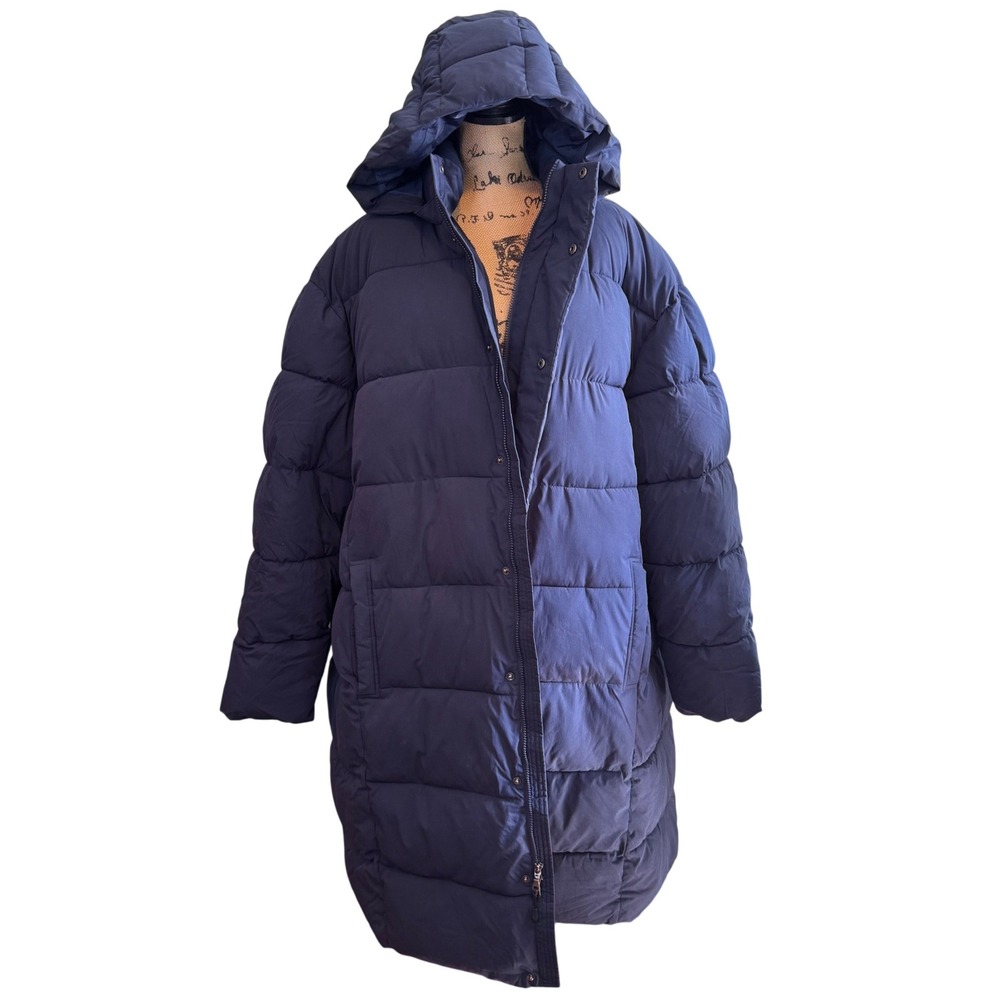 NWT Amazon Essentials Cozy Hooded Winter‎ Warm Gorpcore Puffer Coat Blue 4XLT